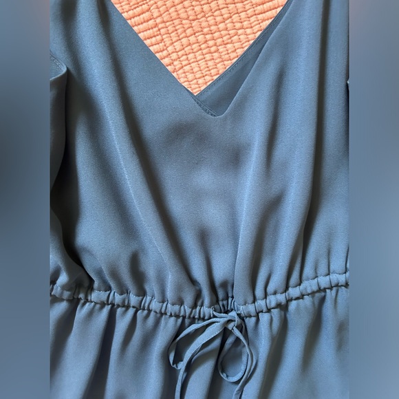 Aritzia Babaton Blue Front Tie Tank, Size Small - Picture 3 of 6